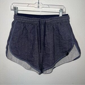 Gymshark Cotton Blend Hottie Workout Athletic Shorts (Women's M) Blue